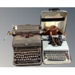 A Lettera 22 typewriter,