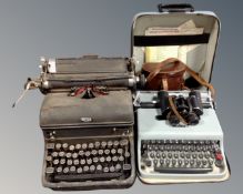 A Lettera 22 typewriter,