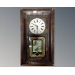 A 20th century continental wall clock (as found)