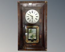A 20th century continental wall clock (as found)