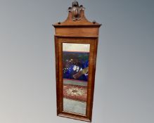 A 19th century mahogany mirror, 57cm by 168cm.