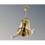 A 6" brass ship's bell.