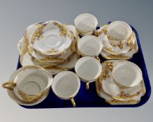 A tray of twenty one pieces of Grafton tea china