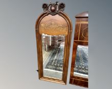 A 19th century mahogany framed mirror, 60cm by 149cm. CONDITION REPORT: Frame losses.