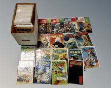 A box containing a large quantity of 20th century and later comics including Walt Disney Donald
