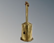 A 19th century brass Jack spit