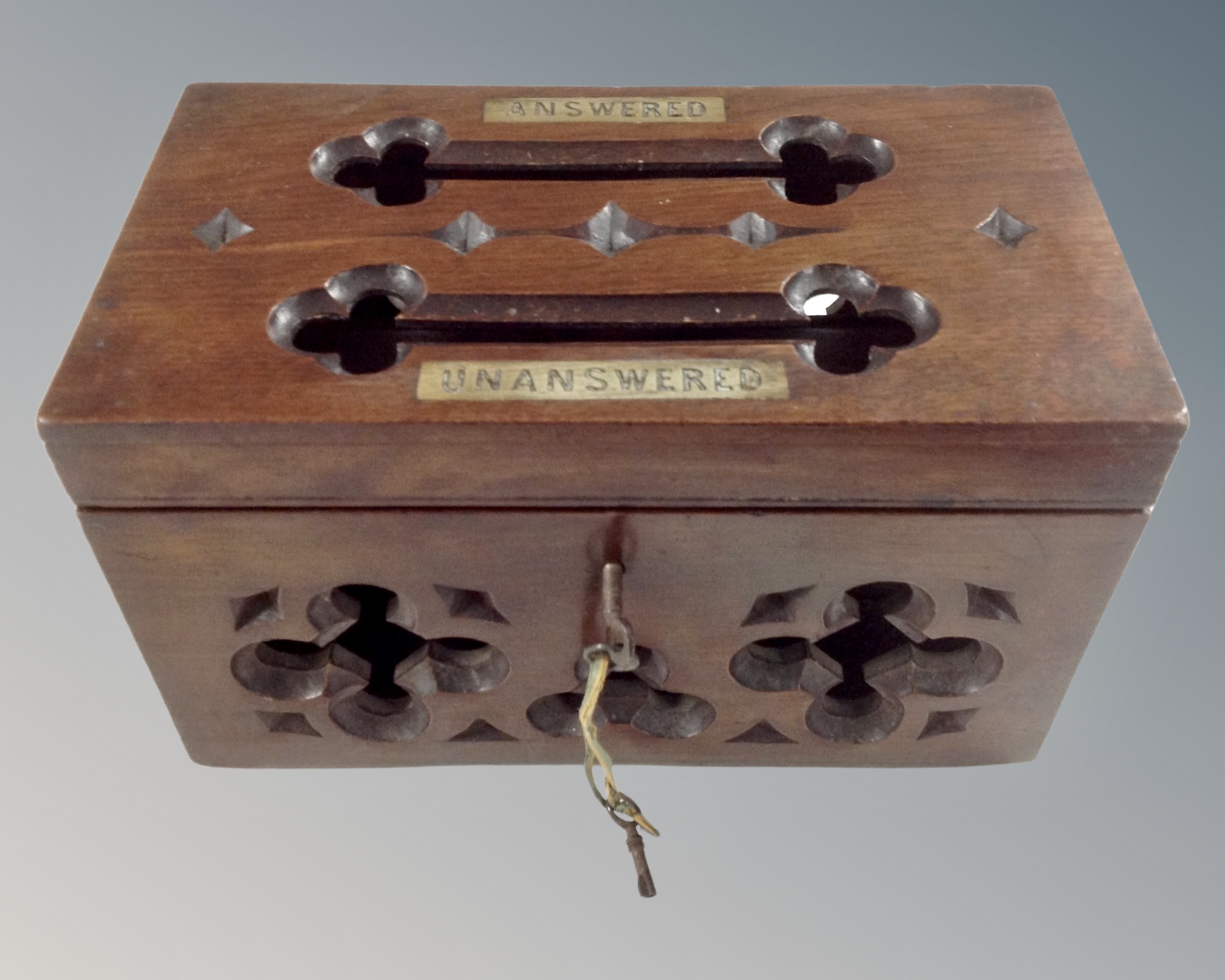 A prayer box with key