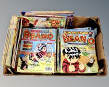 A box of Beano comics