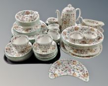 Fifty five pieces of Minton Haddon Hall tea and dinner china