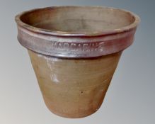 A 19th century pottery margarine pot