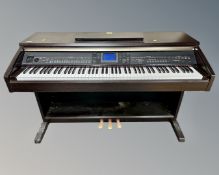 A Yamaha Clavinova electric keyboard.