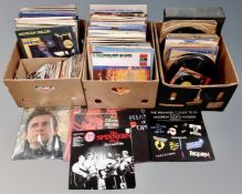 Three boxes of LP's, 78's and 7'' singles, Easy listening,