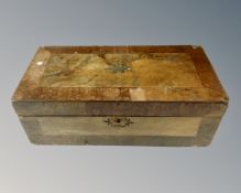A Victorian mahogany writing box