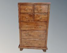 A Willis and Gambier seven drawer chest,