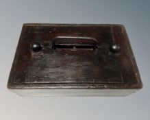 A 19th century lidded spice box