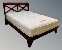 A Willis and Gambier bed frame, with Balmoral luxury pocket 4'6 interior,