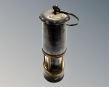 A Wolf Safety Lamp Company miner's lamp no.