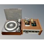 A Deccadace record player with Garrard turn table,