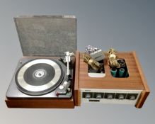 A Deccadace record player with Garrard turn table,