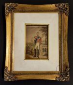 George Baxter 1843 antique print of Prince Albert in antique frame
