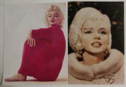 A collection of Marilyn Monroe, Jean Harlow and Rita Hayworth photos.