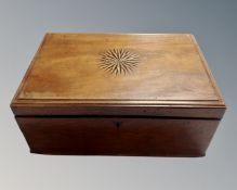 A 19th century mahogany table box.