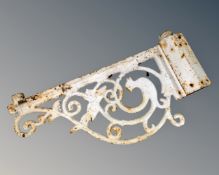 A 19th century cast iron wall bracket.