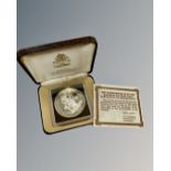 The Royal Mint : Bahamas Anniversary Prince Charles $10 silver proof coin, 45g.