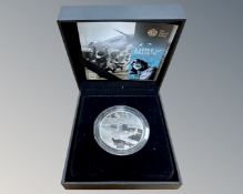The Royal Mint : A 2010 Battle of Britain silver £5 coin.