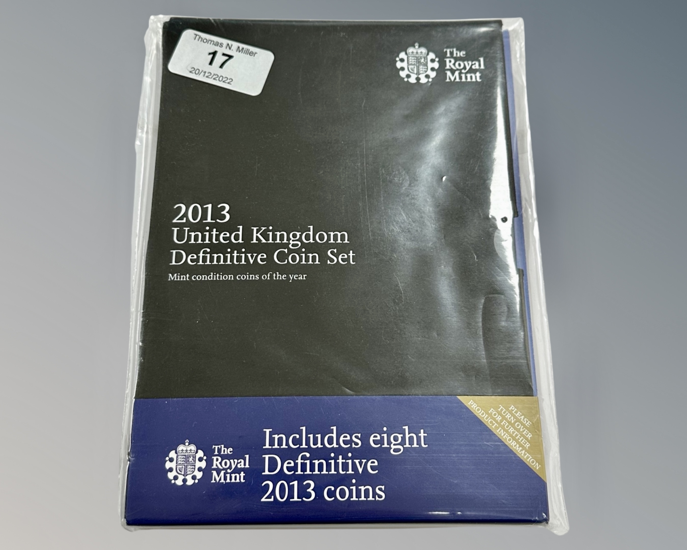 The Royal Mint : A 2013 United Kingdom Definitive coin set, factory sealed.