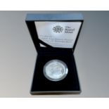 The Royal Mint : The 2011 HRH The Prince Philip Duke of Edinburgh £5 silver proof coin, 28.28g.