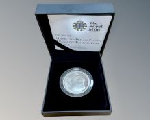 The Royal Mint : The 2011 HRH The Prince Philip Duke of Edinburgh £5 silver proof coin, 28.28g.
