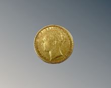A Victorian gold full sovereign 1882