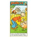 PRIMROSE, Popeye 4th, complete (2), thick & thin cards, EX to MT, 100