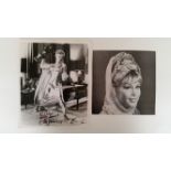 CINEMA, signed selection, inc. photo by Elke Sommer; magazine cutting by Barbara Eden, 8 x 10 and