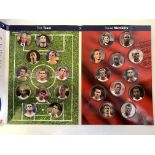 FOOTBALL, selection inc. empty albums, Football Legends (with uncut sheets), Marks & Spencer, Hall