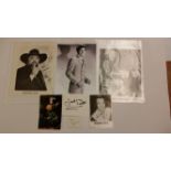 POP MUSIC, signed selection, inc. photos, Bobby Vee, Tommy Burton, Buddy Knox, Jimmy Clanton; Tony