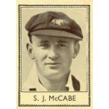 BARRATT, Famous Cricketers (1938), Nos. 2, 3, 5-9, 13-15 & 38, medium, G to VG, 11