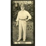CLARKE, Cricketers, No. 17 Haigh (Yorkshire), slight crease and scuffing to edges, G