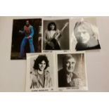 POP MUSIC, signed photos, inc. John Crocker, Chris Redburn, Albert Lee, Adam Faith (all