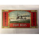 TOBACCO, crate label, Eight Bells, 1890s US issue, 13.25 x 7, EX