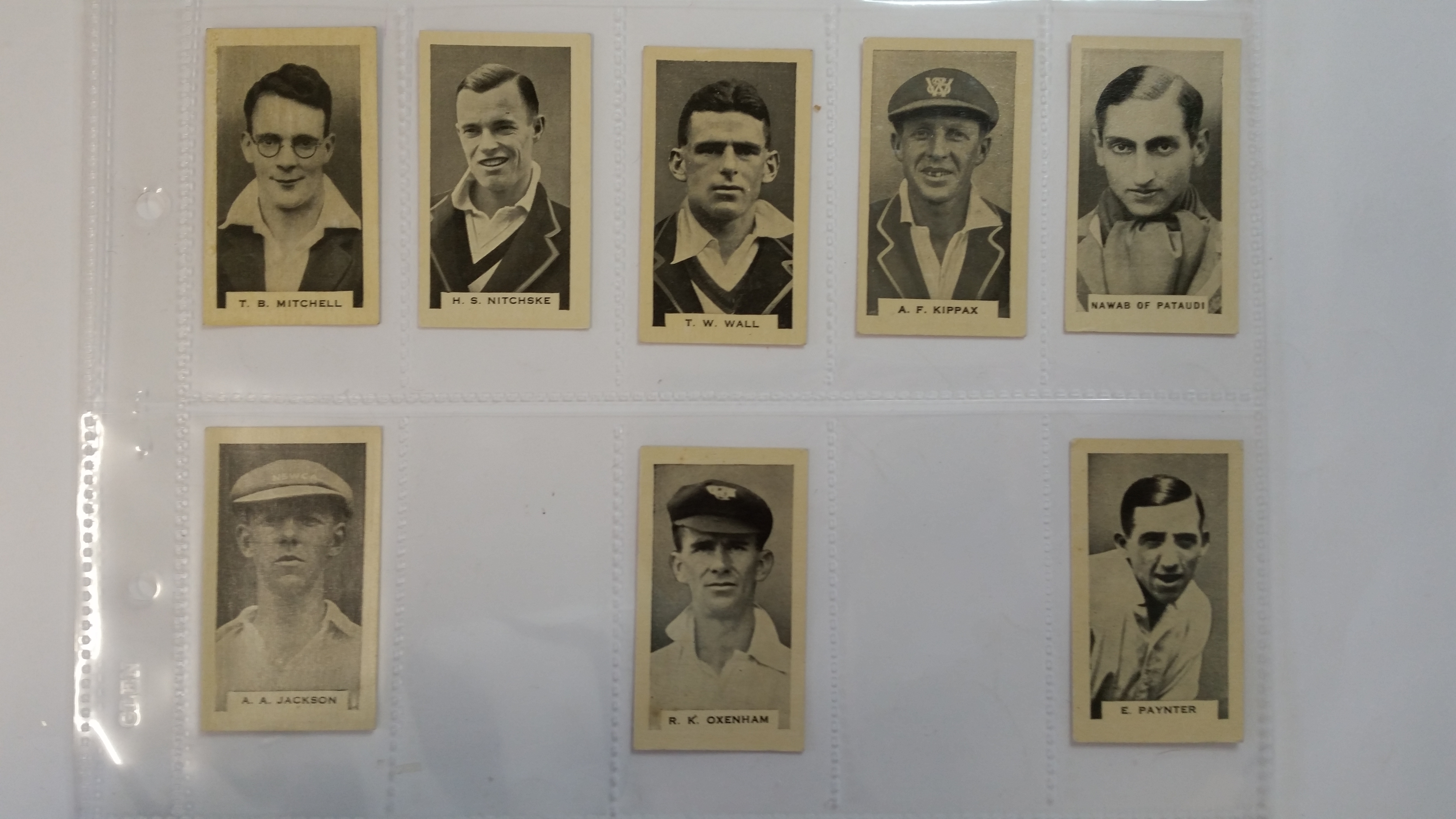 PHILLIPS, Test Cricketers 1932-1933, complete, inc. Bradman, overseas issue, Greys backs, EX, 38 - Image 8 of 9