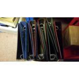 ACCESSORIES, large modern ring-binders, for sheets of 25 (13 x 16), mixed colours, with some black