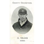 TADDY, County Cricketers, Keigwin & Young (both Essex), Grapnel backs, G to VG, 2