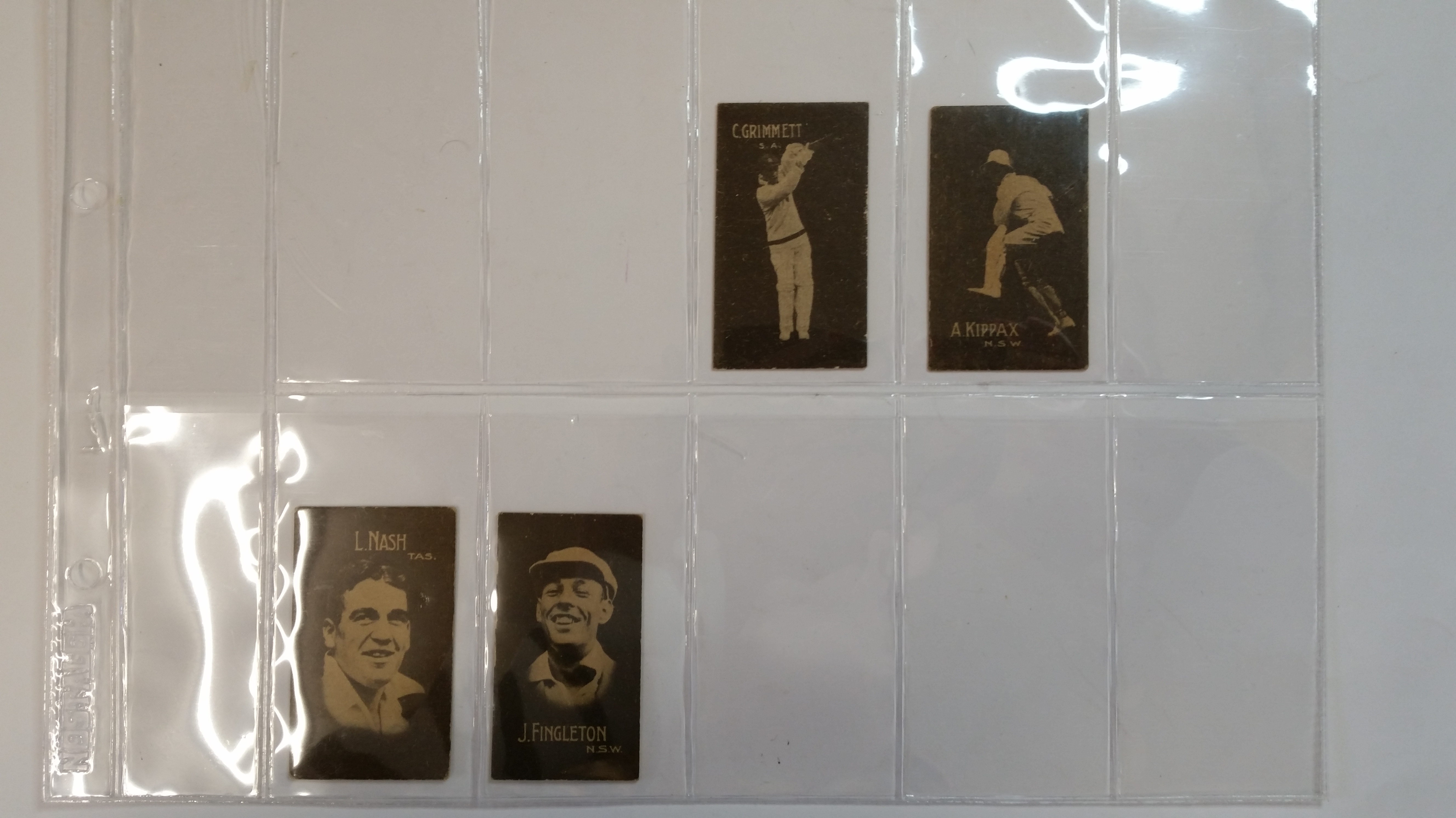 HOADLEY, Test Cricketers (1933), Australian players, brown tint, G to VG, 4 - Image 2 of 3