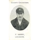 TADDY, County Cricketers, F. Harry (Lancashire), Imperial back, G