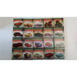 SUNDAY TIMES, A Picture History of the Motor Cars, complete, miniature book (3.5 x 3.5), G to VG,