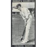 MURRAY, Cricketers H, Foster (Warwick), black front, VG