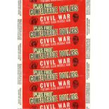 A. & B.C., wax wrapper, Civil War, Plus Free Confederate Dollars, EX