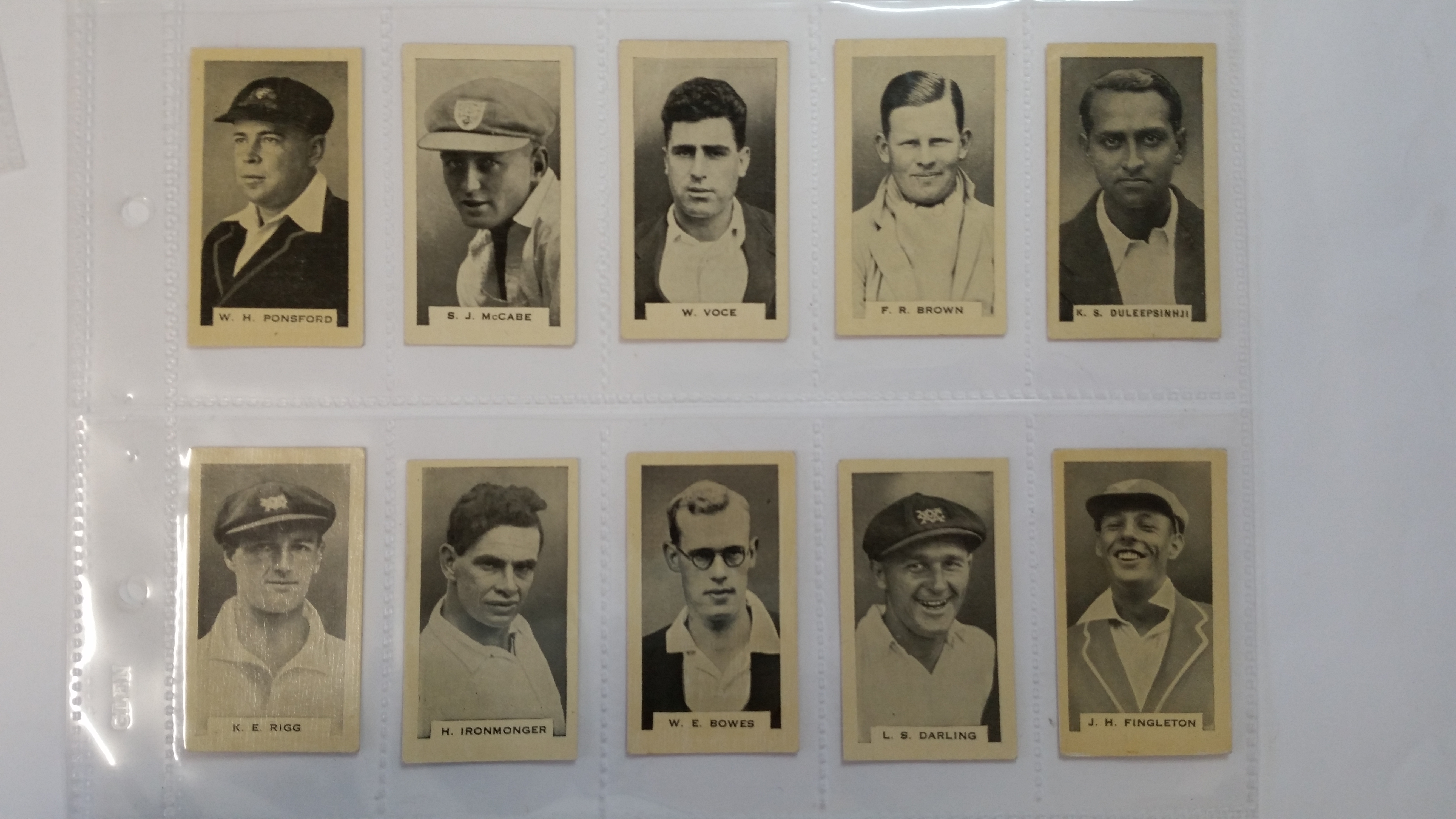 PHILLIPS, Test Cricketers 1932-1933, complete, inc. Bradman, overseas issue, Greys backs, EX, 38 - Image 6 of 9